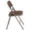 Emma and Oliver 2 Pack Home & Office Party Events Fabric Padded Metal Folding Chair